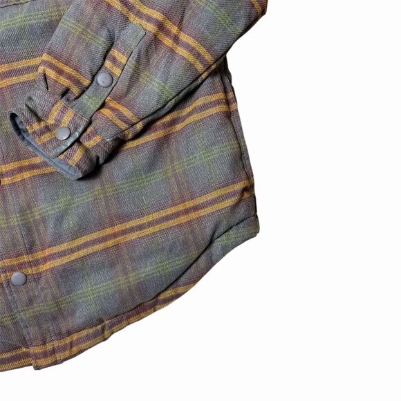 PraNa Men's Plaid Overcoat Jacket Brown 2XL Casual Fall - Picture 13 of 15